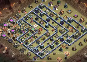 Best Anti 3 Star TH14 War Base - Clash of Clans Link #21645