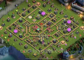 TH14 Farming Base Link - Hybrid Layout for Clash of Clans #21648