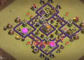 Top Town Hall 7 War Base: Anti 2 Stars & Anti Ground! #21670