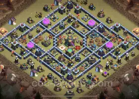 Top TH14 Anti 3 Stars War Base with Link - Clash of Clans #21673