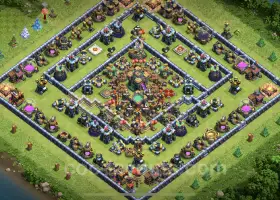 Best Anti 3 Stars TH14 Base - Hybrid Defense & Links #21683