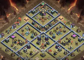 Best TH14 War Base: Anti-Everything for Clash of Clans #21686