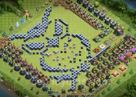 Top Funny TH14 Troll Bases with Links - Clash of Clans #21688