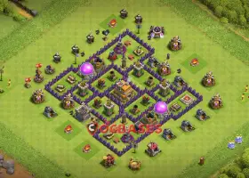 Ultimate Town Hall 7 Trophy Base Layout | Clash of Clans #21694