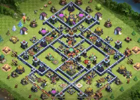 Top Anti-Everything TH14 Base Copy for Clash of Clans #21711