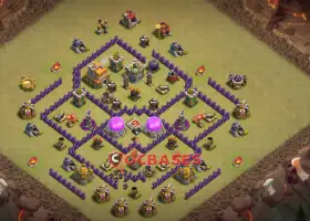 Top Town Hall 7 War Base & Copy Base Link for CoC #21736