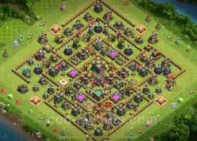 TH14 Farming Base Design with Anti Air & Electro Dragon Link #21756