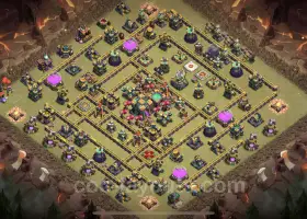 Top TH14 Anti 3 Stars War Base with Link - Clash of Clans #21763