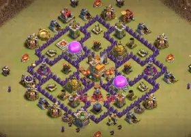 Top Town Hall 7 War Base - Anti 3 Stars & Hogs | CoC #21767