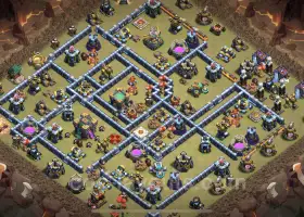 Best Anti 3 Star TH14 Base Copy for Clash of Clans #21771