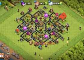 Top TH8 War Base Setup - Effective Clash of Clans Defense #18994