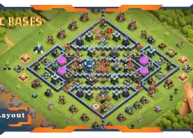 Top TH13 Farming Base: Hybrid & Anti-Everything Layout #19016