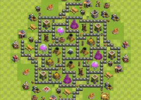 Best TH8 Farming Base Design - Clash of Clans (COC) #19282