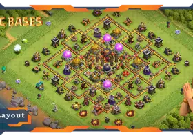 Top TH10 Hybrid Farming Base - Clash of Clans Layout #19367