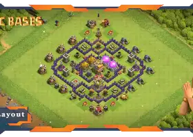 Top TH7 Farming Base: Hybrid & Anti 3 Star Layouts #19569