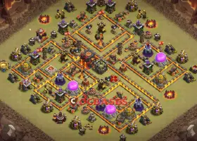 Top Town Hall 10 War Base Layouts - Clash of Clans #19859