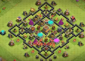 Best Town Hall 8 Farming Base - Anti 3 Stars & Compact Design #19981