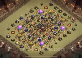 Best Anti 3 Stars War Base TH10 - Clash of Clans Copy #19988