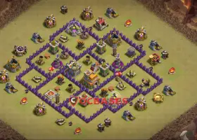 Top Town Hall 7 War Base for Clash of Clans - Anti-Ground #20085