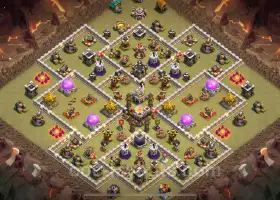 Best TH11 War Base 2025: Legend League Hybrid Copy #20177