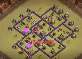 Best Town Hall 7 War Base: Anti 2 Stars & Anti Air Setup #20222