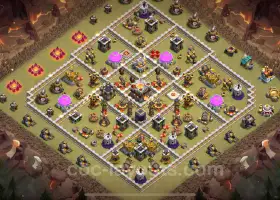 Best Anti 2 Stars TH11 War Base 2024 - Clash of Clans #20296