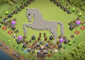 Best Funny Troll Bases TH11 - Clash of Clans Art with Link #20305