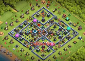 Top Town Hall 13 Hybrid Base: Ring Design for Clash of Clans #20314