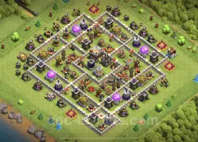 Best TH11 Farming Base with Link - Clash of Clans Design #20416