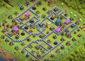 Best Anti 3 Stars Hybrid Base TH12 - Clash of Clans #20552