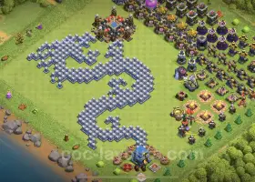 Top Funny Troll Bases TH12 - Clash of Clans Art Link #20580