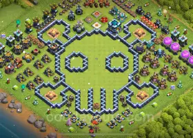 Top Funny TH13 Troll Bases - Clash of Clans Art with Links #21025