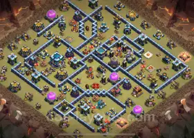 Top TH13 Anti 2 Stars War Base with Link - Clash of Clans #21057