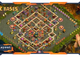 Top TH17 Farming Base with Anti 3 Star Layout - Clash of Clans #21258