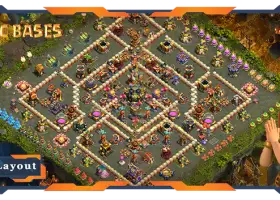 Top TH17 Farming Base - Anti-Everything Layout | COC #21371