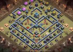 Best TH13 War Base Copy: Anti 3 Stars & Anti Air #21381