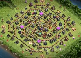 TH14 Farming Base Layout - Anti Everything | Clash of Clans #21446