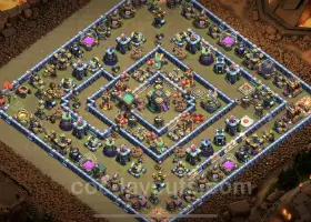 Top Anti 2 Stars TH14 War Base with Link - Clash of Clans #21743