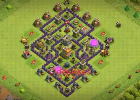 Efficient Town Hall 7 Farming Base - Anti 2 Stars Design #21750