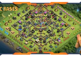 Top TH18 Farming Base with Anti 3-Star Layout #55575